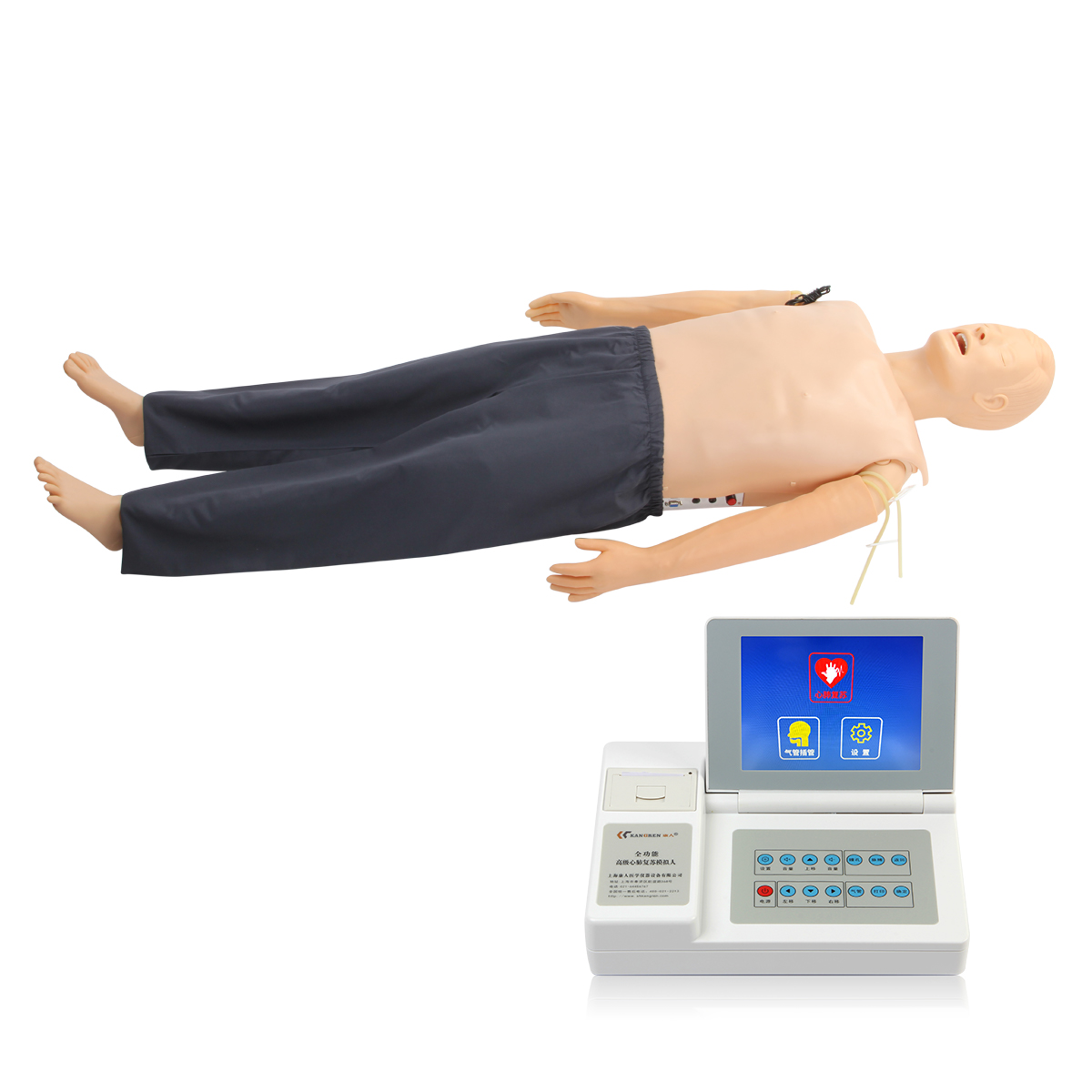 高级多功能急救训练模拟人（心肺复苏CPR与气管插管综合功能）